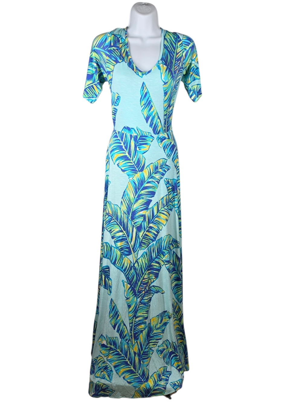 TORI RICHARD TROPICAL MAXI DRESS